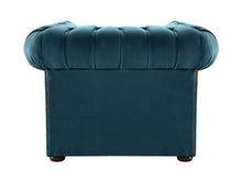 Load image into Gallery viewer, 1694 Chesterfield Club Chair Blue Allure Velvet