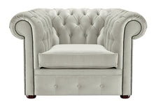 Load image into Gallery viewer, 1694 Chesterfield Club Chair Cream Allure Velvet