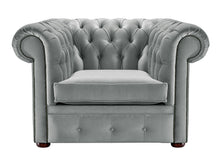 Load image into Gallery viewer, 1694 Chesterfield Club Chair Grey Allure Velvet