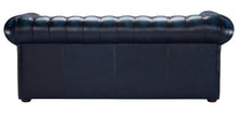 Load image into Gallery viewer, 1694 Chesterfield Sofa Blue Antique Leather