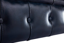 Load image into Gallery viewer, 1694 Chesterfield Sofa Blue Antique Leather