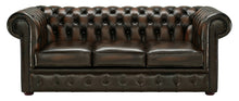 Load image into Gallery viewer, 1694 Chesterfield Sofa Brown Antique Leather