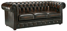 Load image into Gallery viewer, 1694 Chesterfield Sofa Brown Antique Leather