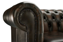 Load image into Gallery viewer, 1694 Chesterfield Club Chair Brown Antique Leather