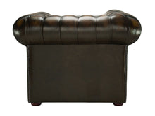 Load image into Gallery viewer, 1694 Chesterfield Club Chair Brown Antique Leather