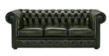Load image into Gallery viewer, 1694 Chesterfield Sofa Green Antique Leather