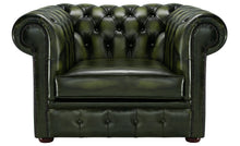 Load image into Gallery viewer, 1694 Chesterfield Club Chair Green Antique Leather