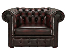 Load image into Gallery viewer, 1694 Chesterfield Club Chair Red Antique Leather
