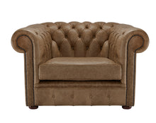 Load image into Gallery viewer, 1694 Chesterfield Club Chair Honey Heritage Leather