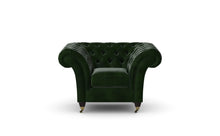 Load image into Gallery viewer, Milano Chesterfield Club Green Antique Leather handmade