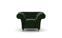 Load image into Gallery viewer, Milano Chesterfield Club Green Antique Leather handmade