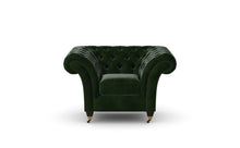 Load image into Gallery viewer, Milano Chesterfield Club Green Antique Leather handmade