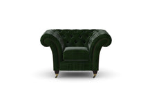 Load image into Gallery viewer, Milano Chesterfield Club Green Antique Leather handmade