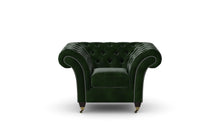 Load image into Gallery viewer, Milano Chesterfield Club Green Antique Leather handmade