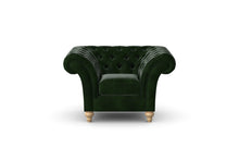 Load image into Gallery viewer, Milano Chesterfield Club Green Antique Leather handmade