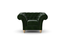 Load image into Gallery viewer, Milano Chesterfield Club Green Antique Leather handmade