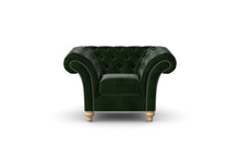 Load image into Gallery viewer, Milano Chesterfield Club Green Antique Leather handmade