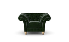 Load image into Gallery viewer, Milano Chesterfield Club Green Antique Leather handmade