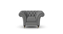 Load image into Gallery viewer, Milano Chesterfield Club Graphite Weave handmade