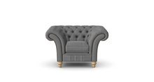 Load image into Gallery viewer, Milano Chesterfield Club Graphite Weave handmade