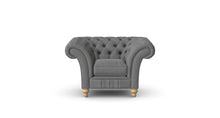 Load image into Gallery viewer, Milano Chesterfield Club Graphite Weave handmade