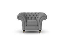Load image into Gallery viewer, Milano Chesterfield Club Iron Grey House Leather handmade