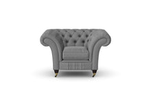 Load image into Gallery viewer, Milano Chesterfield Club Iron Grey House Leather handmade