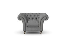 Load image into Gallery viewer, Milano Chesterfield Club Iron Grey House Leather handmade
