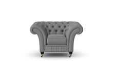 Load image into Gallery viewer, Milano Chesterfield Club Iron Grey House Leather handmade