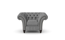 Load image into Gallery viewer, Milano Chesterfield Club Iron Grey House Leather handmade