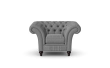 Load image into Gallery viewer, Milano Chesterfield Club Iron Grey House Leather handmade