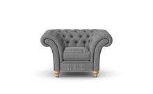 Load image into Gallery viewer, Milano Chesterfield Club Iron Grey House Leather handmade