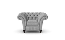 Load image into Gallery viewer, Milano Chesterfield Club Silver Grey House Leather handmade
