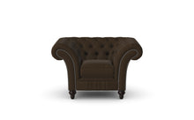 Load image into Gallery viewer, Milano Chesterfield Club Dark Chocolate House Leather handmade