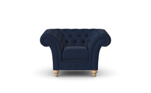 Load image into Gallery viewer, Milano Chesterfield Club Ink House Leather handmade