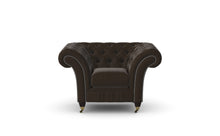 Load image into Gallery viewer, Milano Chesterfield Club Chocolate Bolero Leather handmade