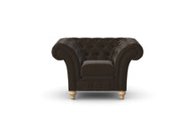 Load image into Gallery viewer, Milano Chesterfield Club Chocolate Bolero Leather handmade