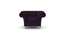 Load image into Gallery viewer, Milano Chesterfield Club Amethyst Allure Velvet handmade