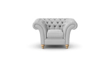 Load image into Gallery viewer, Milano Chesterfield Club Silver Allure Velvet handmade