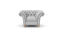Load image into Gallery viewer, Milano Chesterfield Club Silver Allure Velvet handmade
