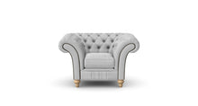 Load image into Gallery viewer, Milano Chesterfield Club Silver Allure Velvet handmade