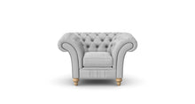 Load image into Gallery viewer, Milano Chesterfield Club Silver Allure Velvet handmade