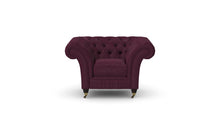 Load image into Gallery viewer, Milano Chesterfield Club Purple Allure Velvet handmade