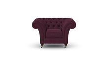 Load image into Gallery viewer, Milano Chesterfield Club Purple Allure Velvet handmade