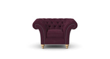 Load image into Gallery viewer, Milano Chesterfield Club Purple Allure Velvet handmade