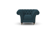 Load image into Gallery viewer, Milano Chesterfield Club Blue Allure Velvet handmade