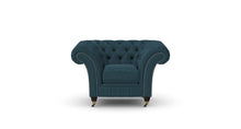 Load image into Gallery viewer, Milano Chesterfield Club Blue Allure Velvet handmade