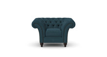 Load image into Gallery viewer, Milano Chesterfield Club Blue Allure Velvet handmade