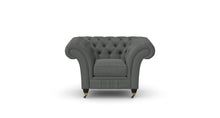Load image into Gallery viewer, Milano Chesterfield Club Graphite Allure Velvet handmade
