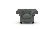 Load image into Gallery viewer, Milano Chesterfield Club Graphite Allure Velvet handmade